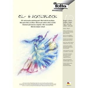 10 Folia Zeichenblock Für öl- Und Acrylfarben Din A4 8364 (4001868094749)