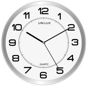 Wanduhr/ Quarzuhr 'MAGNET', magnetisch, metallgrau UNiLUX 400094406 (3595560023714)