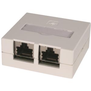 Telegärtner Anschlussdose VAD Kat.6 Ea, 2 x RJ45, geschirmt 100022997 (4018359218980)