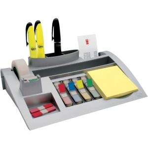 Schreibtisch Organizer, silber, bestückt Post-it C50 (4001895867637)
