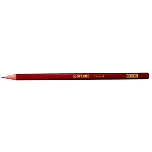 Bleistift Schwan in rot Einzelstift Härtegrad HB STABILO 306/HB (4006381124454)