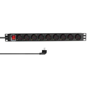 LogiLink 19' Steckdosenleiste, 9-fach, mit Schalter, schwarz PDU9C02 (4052792043754)