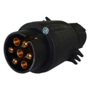 KFZ-Stecker, 7-polig, Kunststoff, schwarz IWH 010206 (4045914102064)