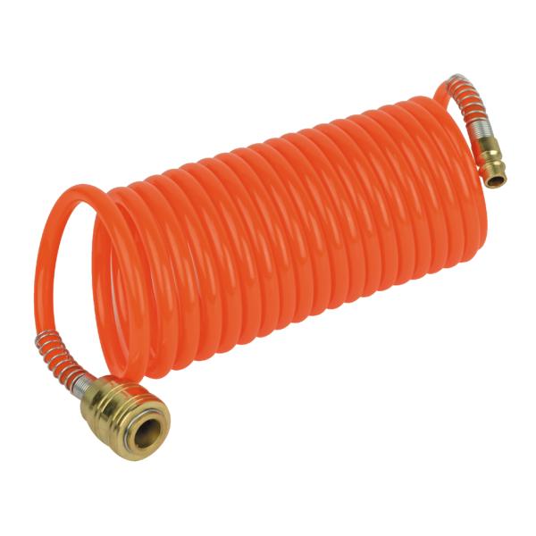 Druckluft-Spiralschlauch 4, 5 m, aus Rislan BRÜDER MANNESMANN M 1546 (4003315059349)