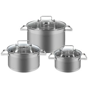 Kochtopfset C-KTS 4015, 6-teilig, Edelstahl classbach 414015 (4015067140152)