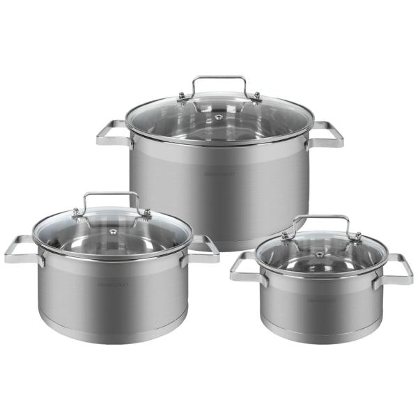 Kochtopfset C-KTS 4015, 6-teilig, Edelstahl classbach 414015 (4015067140152)