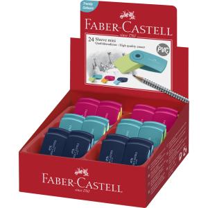 FABER-CASTELL Kunststoff-Radierer SLEEVE MINI, sortiert Faber-Castell 182445 (9555684679765)