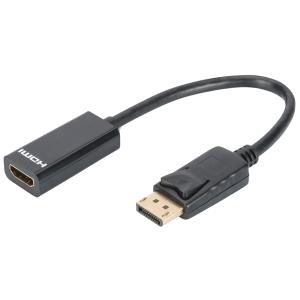 Adapter, DisplayPort Stecker - HDMI A Kupplung DIGITUS DB-340400-001-S (4016032292296)