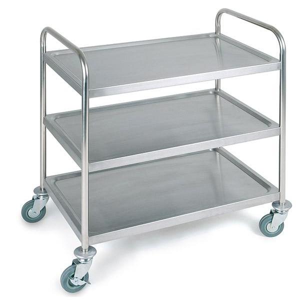 Servier-/ Transportwagen STEADY, 3 Etagen, Edelstahl APS 11979 (4004133119796)