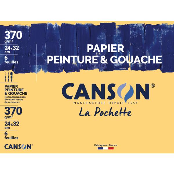 Canson Zeichenpapier 'Gouache & Malerei', 320 x 240 mm CANSON C400065406 (3148950109422)