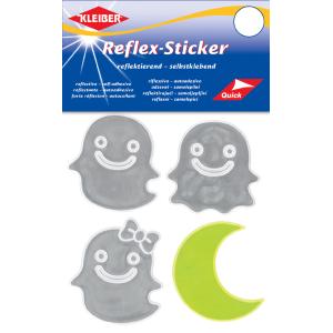 Reflex-Sticker 'Gespenst & Mond', silber/ gelb KLEIBER 61180 (4009691611805)