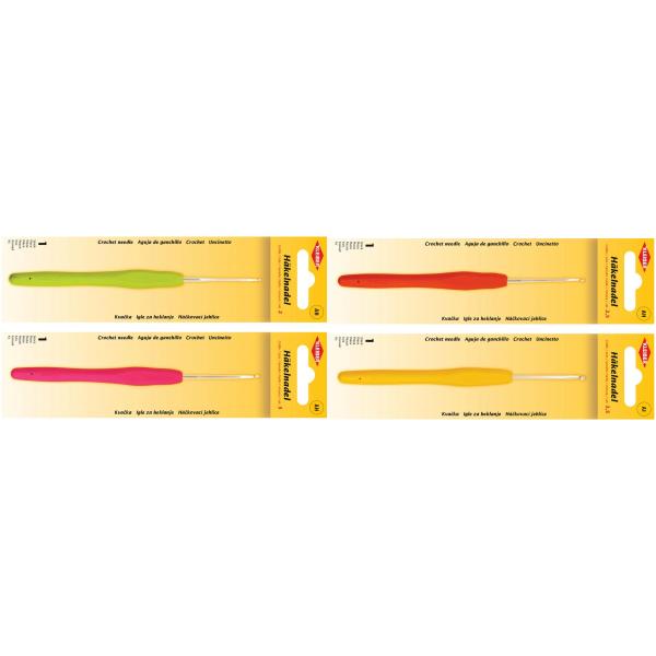 Häkelnadel, Größe 2, 5, Kunststoffgriff, orange KLEIBER 69978 (4009691699780)