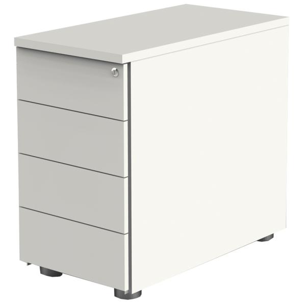 Anstell-Container, 4 Schübe, weiß kerkmann 12419010 (4044917432697)