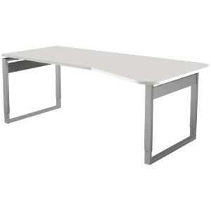 PC-Schreibtisch Form 5, Bügel-Gestell, graphit kerkmann 114055.1 (4044917433236)