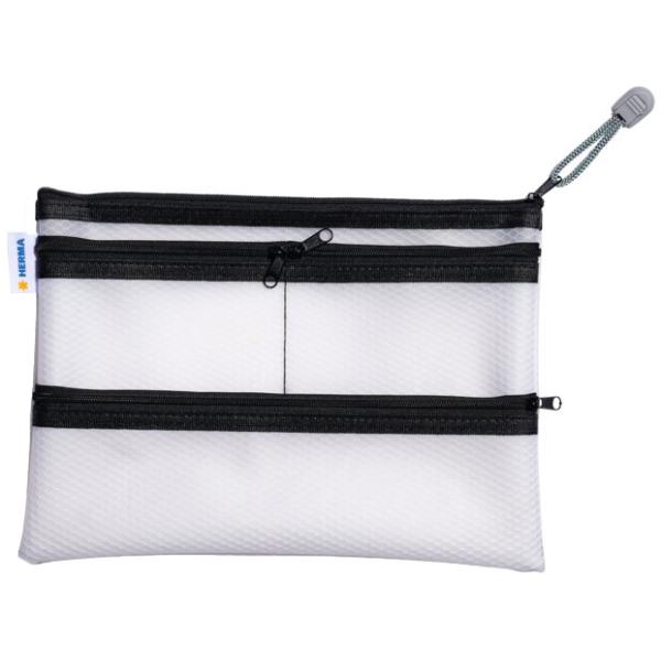 Reißverschlusstasche 'Multibag', DIN A5, schwarz HERMA 20295 (4008705202954)