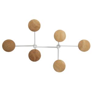 Garderobenhaken/ Wandgarderobe 'SIX', weiß ALBA PMSIX BC (3129710016228)