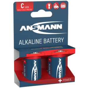 Alkaline Batterie 'RED', Baby C LR14, 2er Blister ANSMANN 1513-0000 (4013674007486)