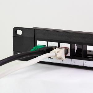 LogiLink 19' Keystone Patch Panel, 24 Port, schwarz NK4065 (4052792070811)