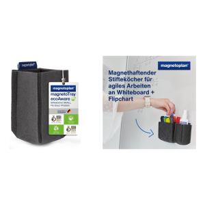 Stifteköcher magnetoTray, small, rot magnetoplan 1227606 (4013695062983)