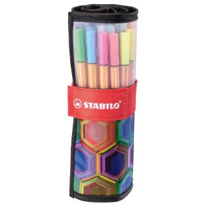 Fineliner point 88, 25er Rollerset ARTY Edition STABILO 8825-071-20 (4006381566988)