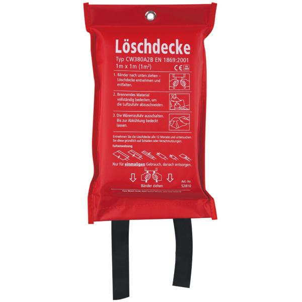 Feuerlöschdecke FIRE PROTECT, DIN EN 1869:2001 HYGOSTAR 52810 (4015544528107)
