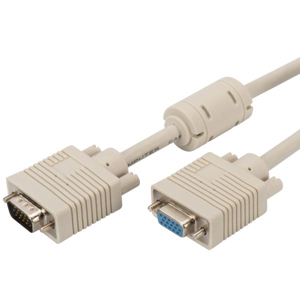 VGA-Monitor-Verlängerungskabel, HD 15, beige, 10, 0 m DIGITUS AK-310203-100-E (4016032287124)