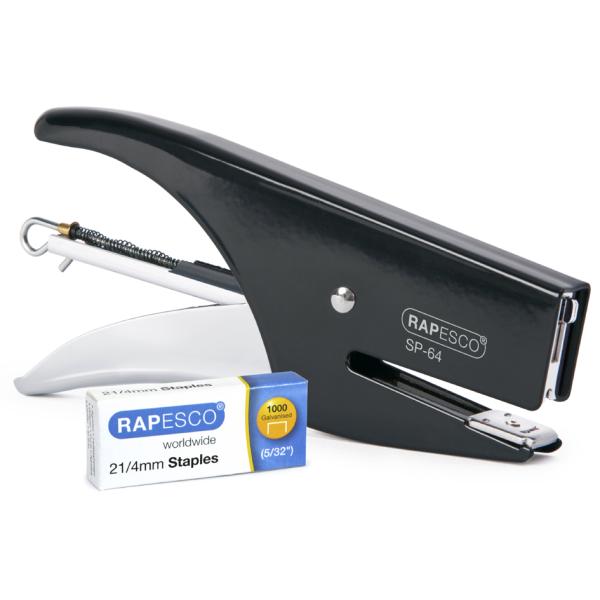 Heftzange SP-64 (6/ 4 & 21/ 4 mm), chrom/ weiß RAPESCO 1381 (5018505030526)