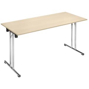 Klapptisch Chromeline1 'TPCH147E', rechteck, ahorn SODEMATUB (3700245507919)