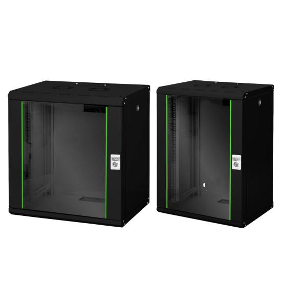 19' Wandverteiler Unique Line, 12 HE, schwarz DIGITUS DN-19 12-U-SW (4016032179825)