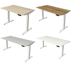 Sitz-Steh-Schreibtisch Move 4, (B)1.400 mm, grau kerkmann 10091011 (4044917446243)