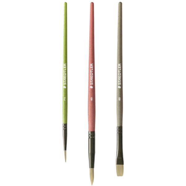 Synthetikhaarpinsel-Set Noris, 3-teilig STAEDTLER 989R-S BK3 (4007817164792)