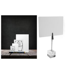 Kreidetafelschild DIN A6, schwarz, 20er Set Securit TAG-A6-WT (8718226491442)