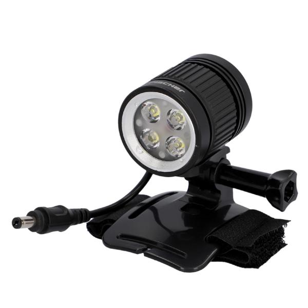 Fahrrad-Akku-LED-Helmleuchte H1600 FISCHER 50610 (4008153506109)