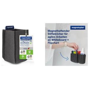 Stifteköcher magnetoTray, small, grau magnetoplan 1227601 (4013695062969)