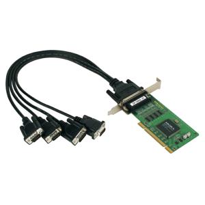 Serielle 16C550 RS-232 PCI Karte, 4 Port MOXA (CP-104UL V2)