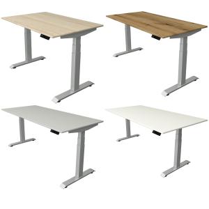 Sitz-Steh-Schreibtisch Move 4, (B)1.600 mm, weiß kerkmann 10040610 (4044917443419)