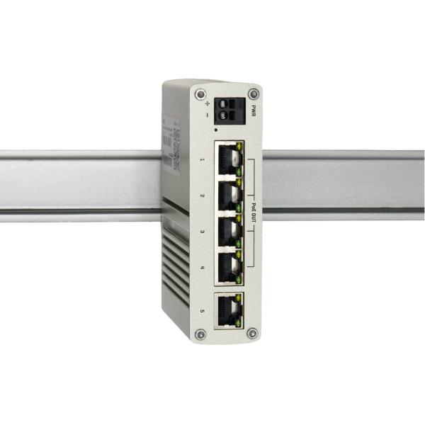 Industrial Gigabit Ethernet PoE Switch, 5-Port W&T 55624 (4010344556244)