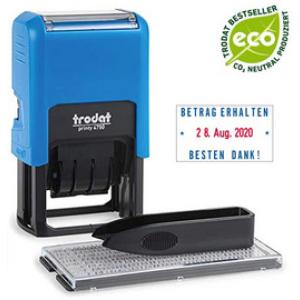 Datumstempel Printy 4.0 4750 Typo Set, blau trodat 141422 (9010035414223)