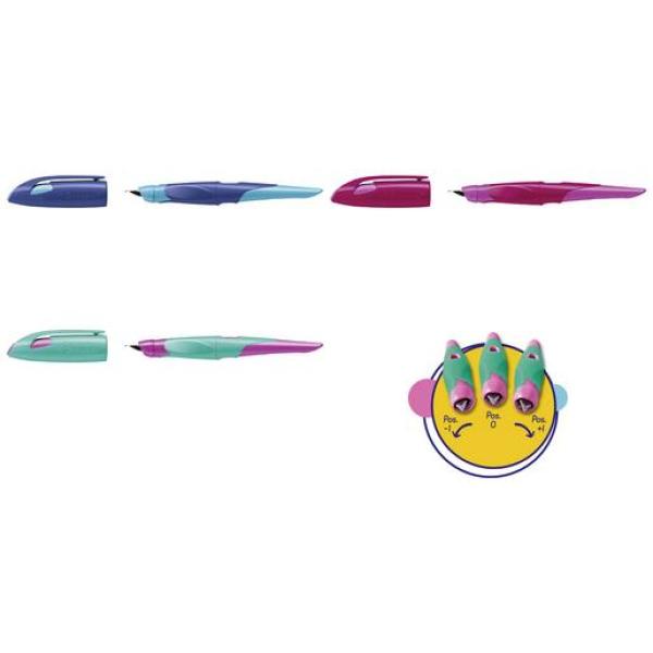 Füllhalter EASYbirdy R, Rechtshänder, türkis/ neonpink STABILO 5014/1-41 (4006381542401)