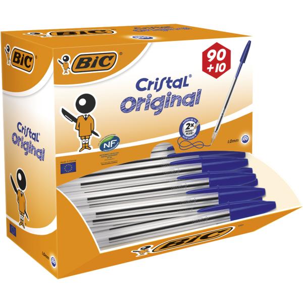 BIC Kugelschreiber Cristal Original, schwarz, VALUE PACK Bic 942911 (3086123278240)