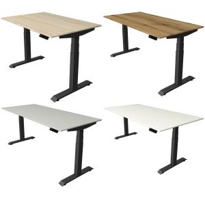 Sitz-Steh-Schreibtisch Move 4, (B)1.400 mm, weiß kerkmann 10081010 (4044917445604)