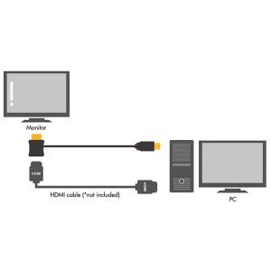 HDMI Strom-Einspeiseadapterkabel, schwarz LogiLink CH0081 (4052792057546)