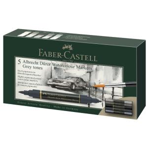 FABER-CASTELL Aquarellmarker ALBRECHT DÜRER, Grautöne Faber-Castell 160306 (4005401603061)