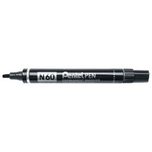 Permanent-Marker N60, rot, Keilspitze Pentel N60-B (3474370160034)