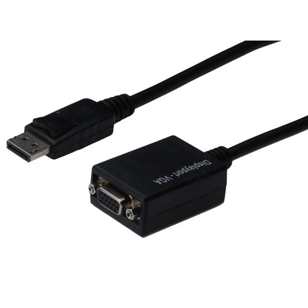 Adapterkabel, DisplayPort - HD15, 0, 15 m, schwarz DIGITUS AK-340410-001-S (4016032328582)