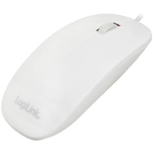 Optische Maus, flach, kabelgebunden, weiß LogiLink ID0062 (4260113574805)