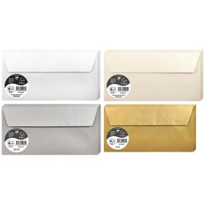 Briefumschlag DL, perlmutt-weiß Pollen by Clairefontaine 50035C (3329680500356)