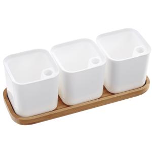 Kräutertopf EDEN, 3er Set, weiß orthex 698500 (6411766985007)