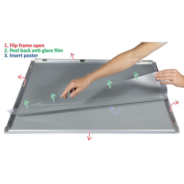 Plakatrahmen Premium, DIN A5, 25 mm, silber eloxiert EUROPEL 355014 (8713931350145)