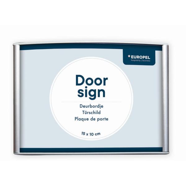 Türschild, 210 x 80 mm, silber EUROPEL 355505 (8713931355058)